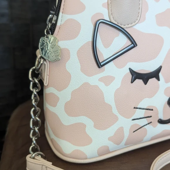 Charming Cat Face Pink Handbag - Picture 4 of 11